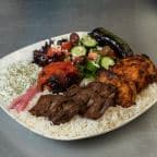 Best Beef Steak and Chicken Leg Meat Kabob Plate in Downey, CA